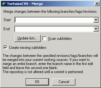 Merge Dialog