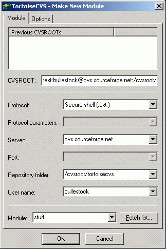 Make New Module Dialog