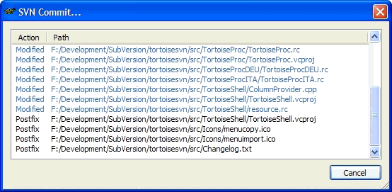 Commit Progress