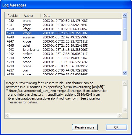 Log Dialog